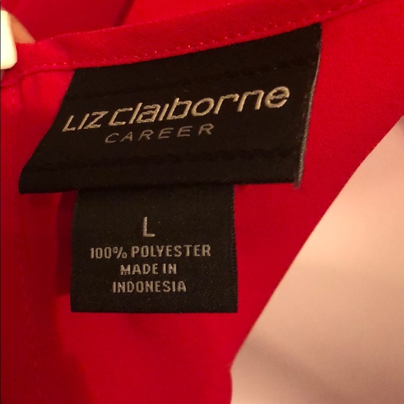 Large Red Blouse - Picture 3 of 3